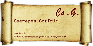Cserepes Gotfrid névjegykártya